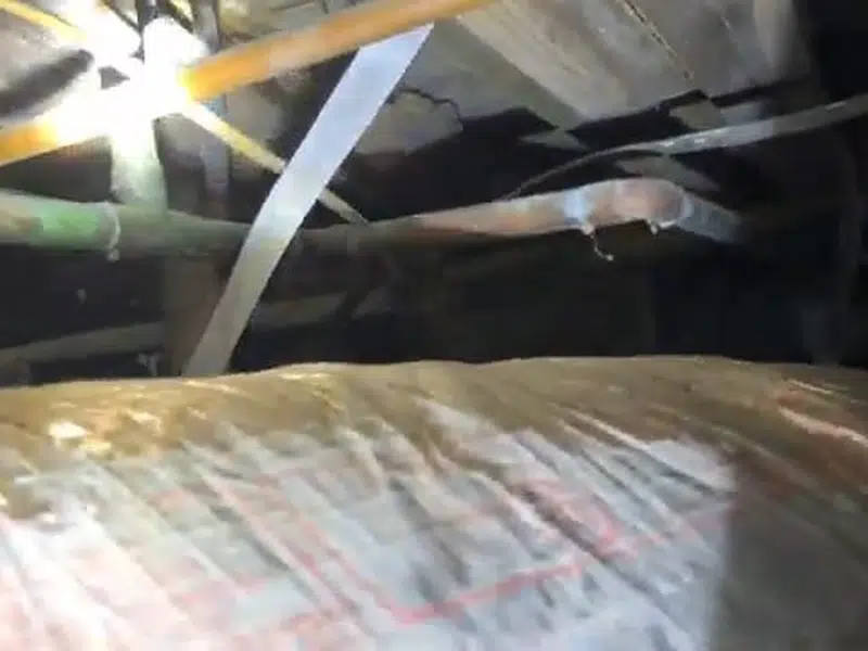 Crawlspace insulation and wood framing with pipe area for north stanton in North Stanton