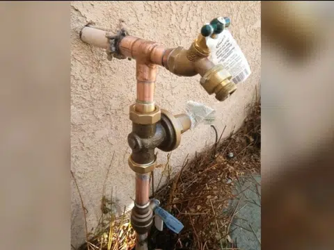Sink and faucet plumbing repair under cabinet for index in Stanton