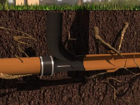Illustrated trenchless pipe repair diagram underground for index in Stanton